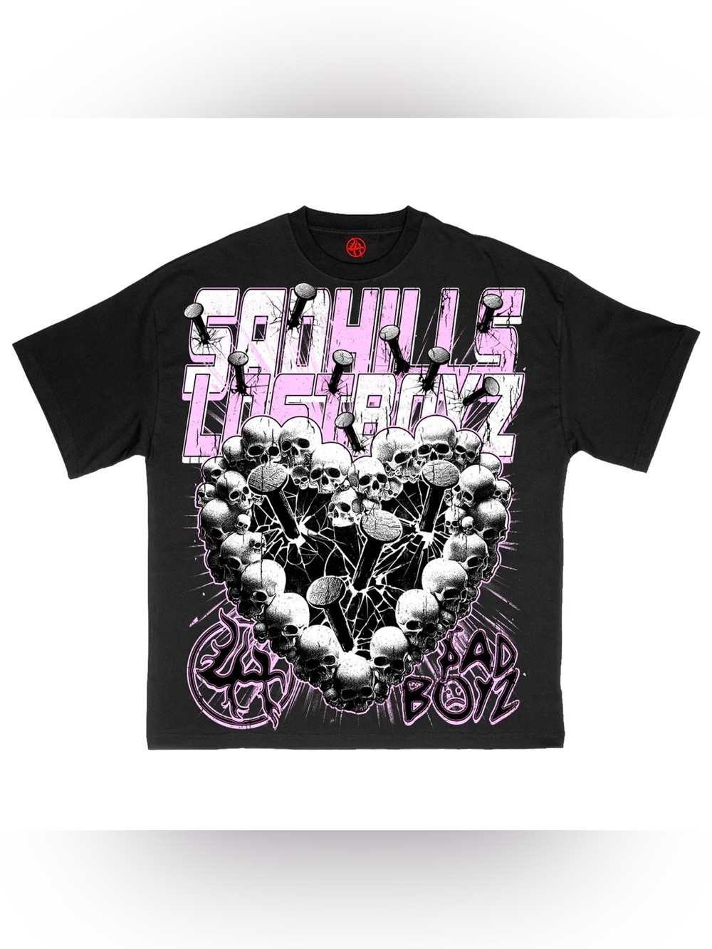 Sadboyz x Lost Hills - Skull Heart Tee